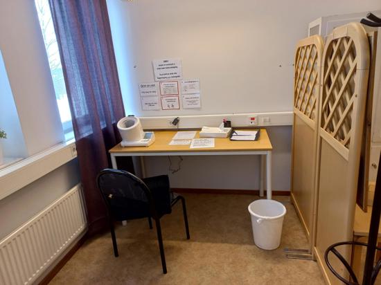 Bild på samhällsrummet på sjukstugan